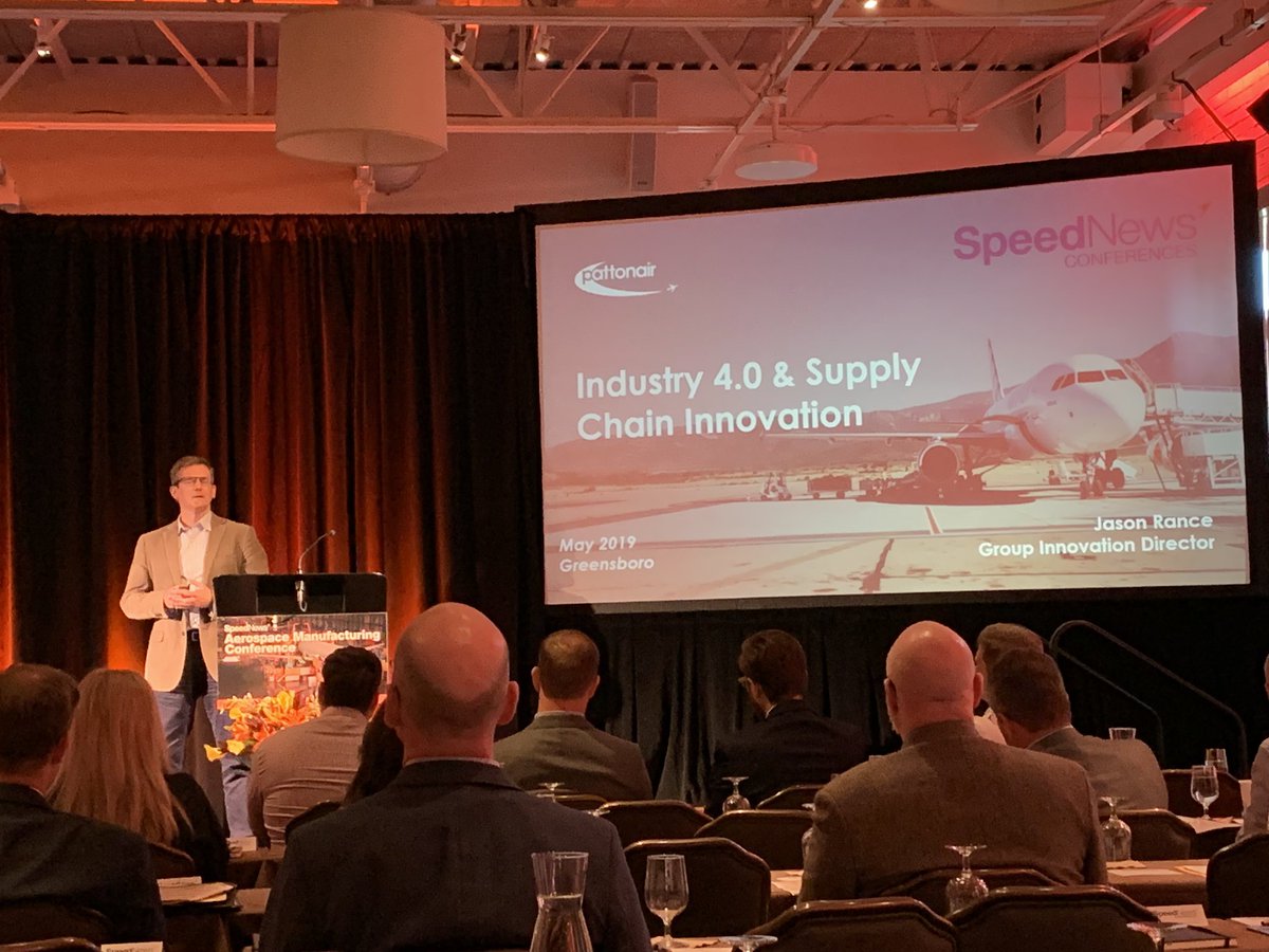 Jason Rance <a href="/pattonairglobal/">Pattonair</a> talks about #Industry4 in #aerospace . #bots #paperless #supplychain