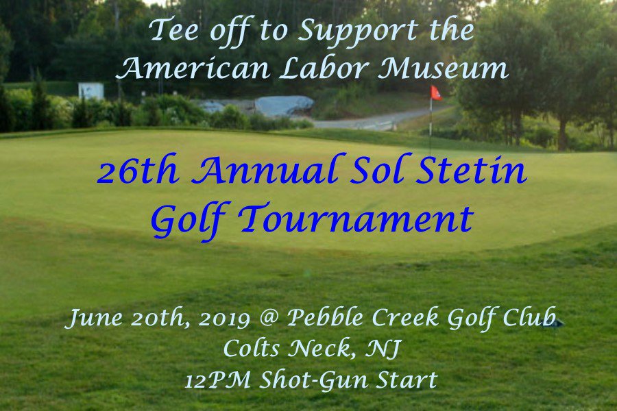 LaborMuseum's tweet photo. 6/20 - Pebble Creek Golf Club, Colts Neck, NJ. Entrance fee includes a golf cart, a full day of golf, lunch, dinner and terrific Pro Shop prizes. Hole Sponsors are welcome to advertise their company or organization's name for a nominal fee.  Reserve early!
https://t.co/W5Y8Zo21yA https://t.co/Vj2em1JHv6