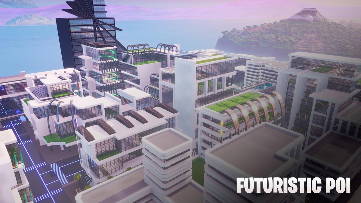 fortnite fortniteseason9 who else would like to see futuristic pois like these implemented into the game pic twitter com sisgvmilxx - how to see your ping in fortnite on xbox