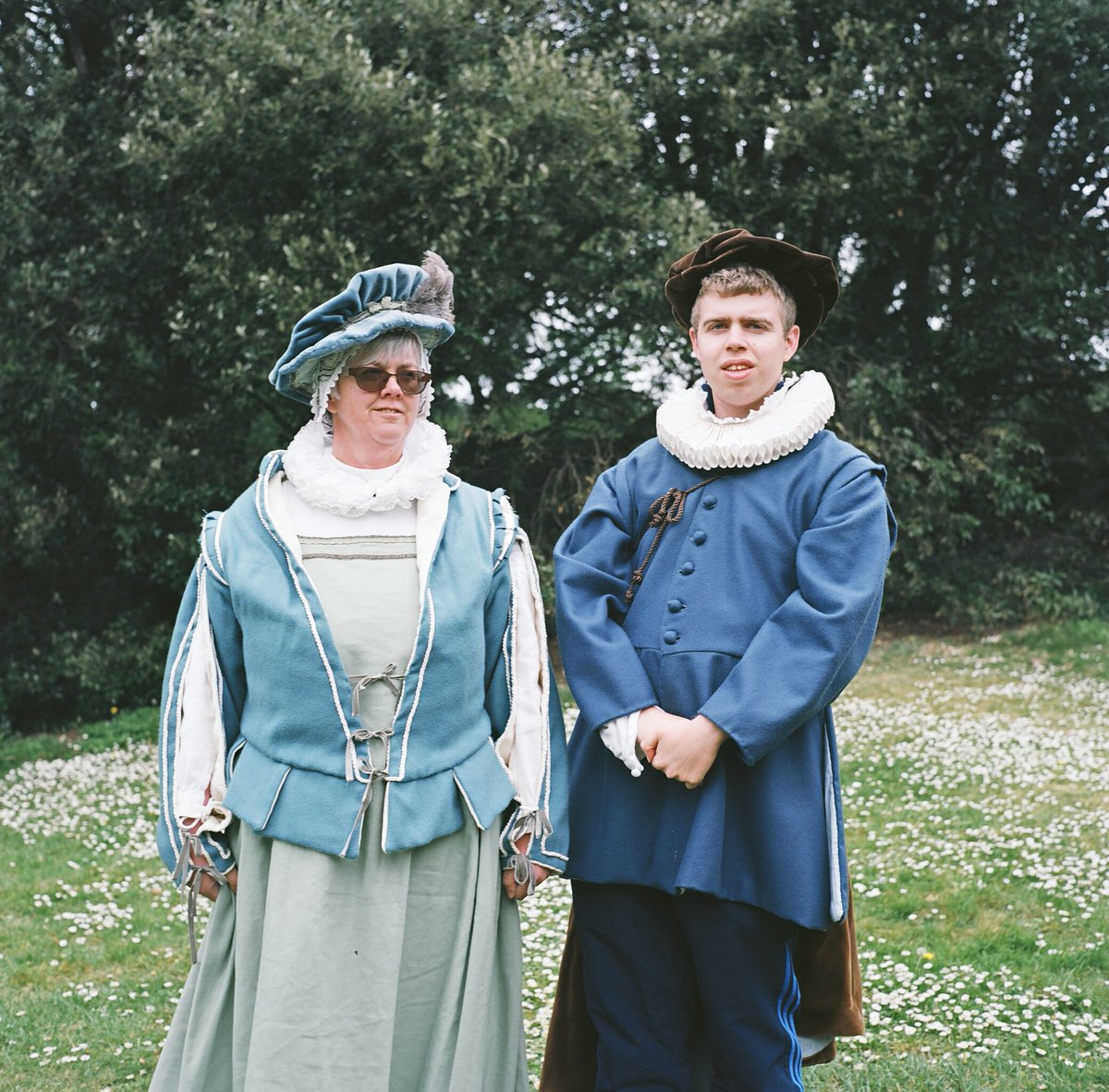 Robert and his Mum dressed in Tudor clothing.  Yashica MAT124G             Ektar 100 #SoperfectImages
