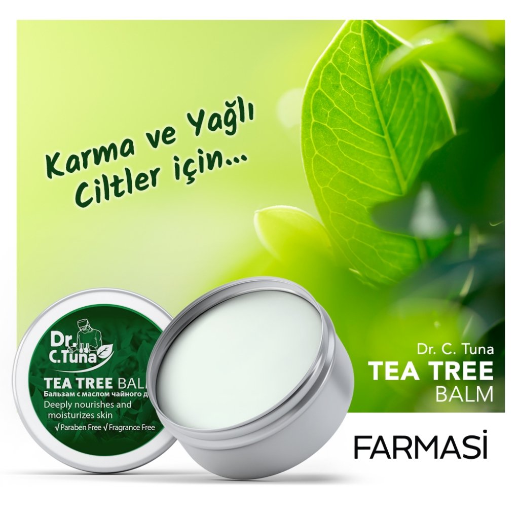Her an yanınızda rahatlıkla taşıyabileceğiniz muhteşem bir doğa mucizesi! Özel olarak geliştirilmiş Yoğun Çay Ağacı Yağı Balmı, yağlı cildin sorunlarına etkin çözüm sunar. #teatree #miracle #drctuna #balm #green #oily #skin #acne #tea #tree #natural #care #farmasi @farmasioffici