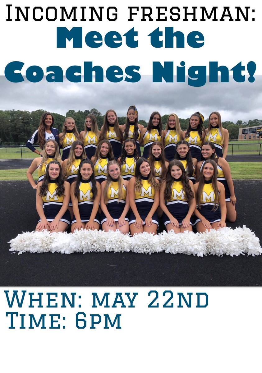 Come to the annual meet the Coaches Night!! May 22nd at 6:00 in the Marlboro High School auditorium! Can’t wait to see you there! 💙