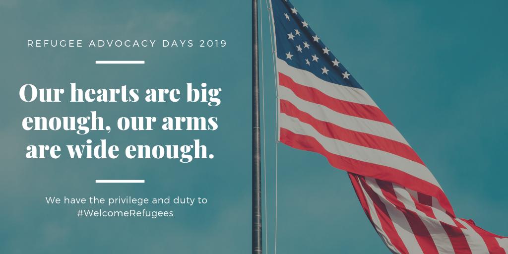 CWS_global's tweet photo. We are proud members of Refugee Council USA and support the 300 individuals walking the halls of congress today letting our representatives know refugees are welcome here! #RefugeesWelcome #RefugeeAdvocacyDays2019 https://t.co/UiloVs70sm