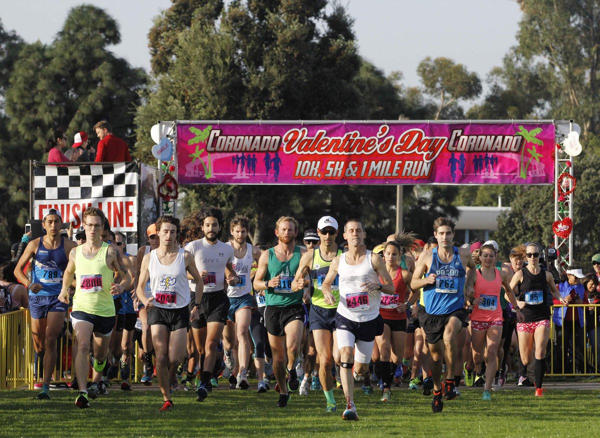 ❤️🚴❤️Mark Your Calendar and Prepare Your Hearts for running!
The Coronado Valentine's Day 10K, 5K, &amp; 1 Mile Run is scheduled for  Sunday February 9th, 2020
#Valentines10K #Coronado10K #VDAY10K #KOZEvents