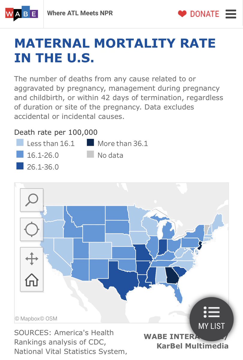 SarahRiggsAmico's tweet photo. **Reminder: #Georgia has 79 counties without an OB/GYN &amp; the highest #maternalmortality in America.**

If the GOP put as much effort into working w/@GeorgiaDemocrat to solve these problems as they did into #HB481, we could easily improve those statistics. #gapol #noabortionbansGA https://t.co/NtkTxKq8WH