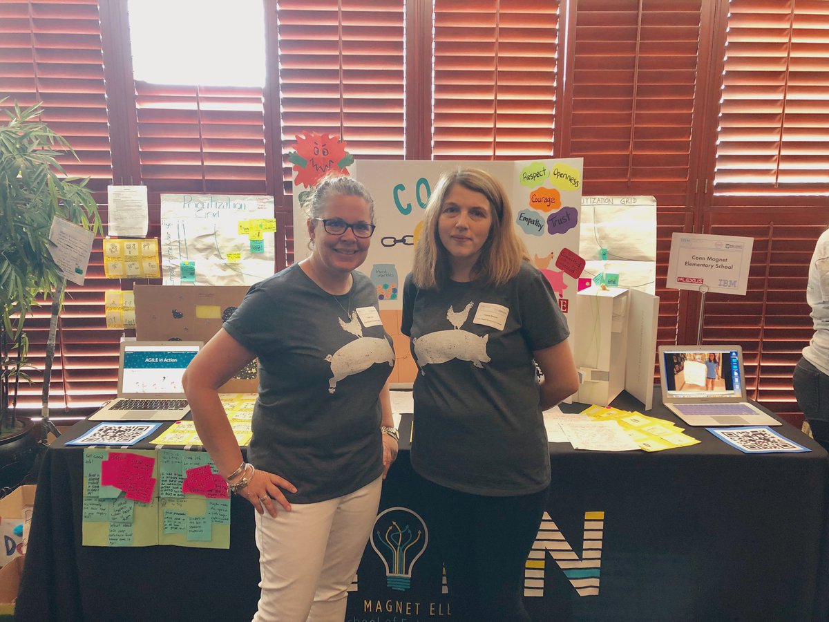 We are here at <a href="/wakeedpa/">WakeEd PARTNERSHIP</a> STEMposium where @ConnSTEMdiva and <a href="/ConnFourth/">SamsNinjaWarriors</a> are showcasing their strong partnership with <a href="/IBM/">IBM</a> and the work their students have done centered around our carbon footprints! #WakeEdSummerSTEM