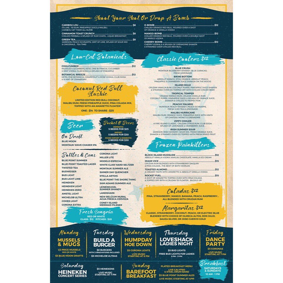 DublinDeckTiki's tweet photo. Dublin eats and sips for summer 2019. Oh yum! π΄π΄π΄ β β β β β β β β β β β β
#DublinDeckMenu #DublinEats #DublinDrinks #Patchogue #PatchogueRiver #Summer2019 #DublinDeck https://t.co/Bw2zTxtJmS