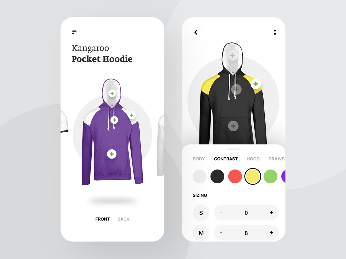 🔥👕 A small part of the large project where we designed the clothes customization constructor for Australian brand.

Don’t forget click ❤️

🏀 dribbble.com/shots/6446163-…

#ossmium #design #constructor