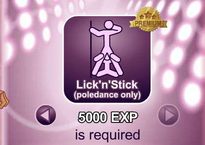 Update! New sex pose has been designed for our beloved strippers. Now you may pick up a girl among your viewers to perform some naughty lesbian stuff during a pole dance show. As usual, you may learn this pose in the Temple of Sexual Wisdom. Enjoy! Let us know what you think.