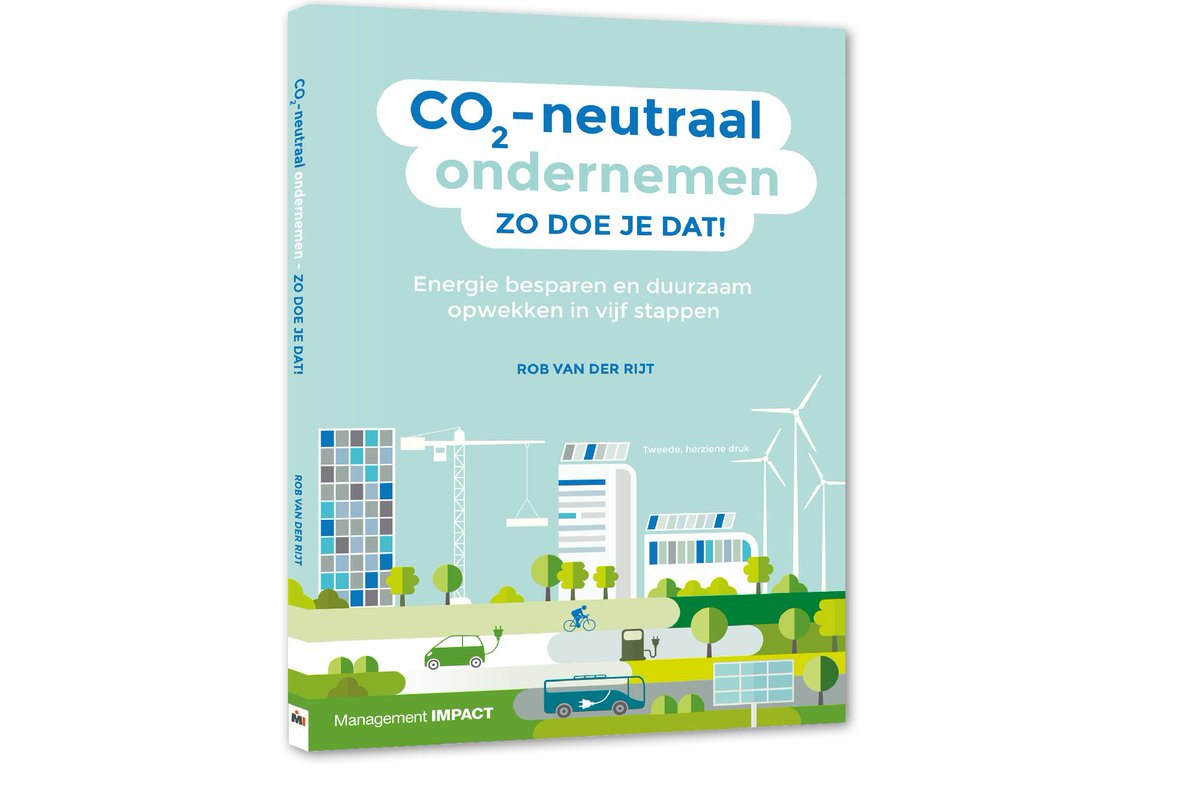 Boekentip! CO2-neutraal ondernemen, zo doe je dat! Het nieuwe boek van @Klimaatplein @robvanderrijt sluit goed aan bij de actualiteit. Veel energie-bespaartips komen terug in de informatieplicht energiebesparing. Superhandig! vanbeek.com/ontdek-van-bee…