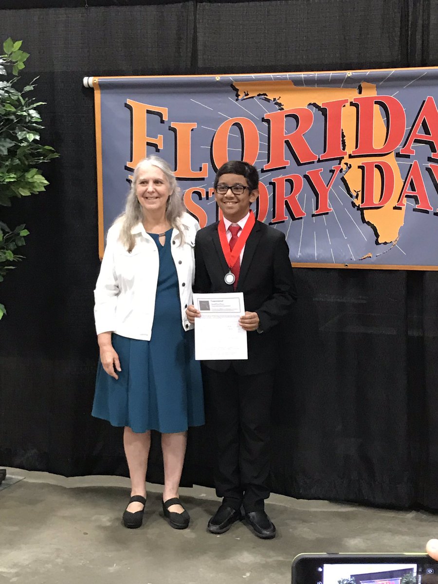 MCPS_Secondary's tweet photo. 2nd place in #FHD2019 Documentary!!! Rishit Shaquib qualifies for National History Day! This is a first for Marion County Public Schools!!! 🥳🥈🏆🥈🥳🏆 #nhd2019 @MarionCountyK12 @Grantham_Greats @wkmcateer4 @HMS_Bulls https://t.co/a2lN1BDVnZ