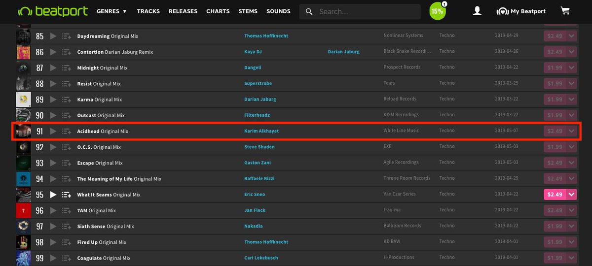 My new single AcidHead is now available on <a href="/beatport/">Beatport</a> 
and it's sitting on No.91 in Techno Hype top 100

#techno #beatport #technomusic #NewMusic #NewReleases #dj #Producer #music
