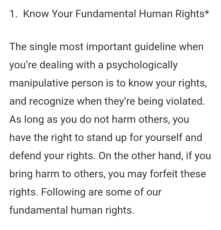 GIMANA CARA HANDLE PACAR YG MANIPULATIVE?(1). PAHAMI kalo kamu punya hak hak basic. Kamu berhak diperlakukan dgn baik. Kamu berhak punya prioritas hidup. Kamu berhak punya pendapat. Kamu berhak hidup happy. Camkan ini baik-baik krna hidup gak slalu berputar untuknya aja.