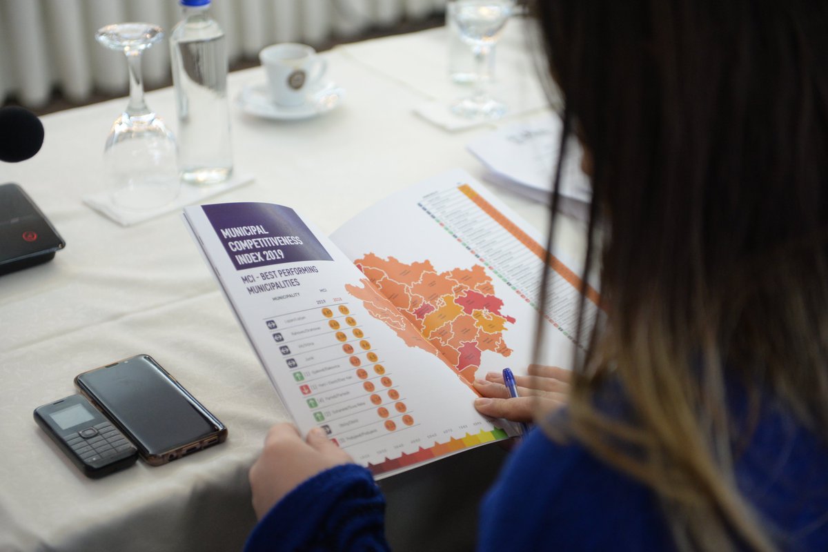 Enisa Serhati (@enisaserhati) on Twitter photo Today <a href="/Riinvest/">Riinvest Institute</a> presented the results for the Municipal Competitiveness Index study with <a href="/USAIDKosovo/">USAID Kosovo</a> . Congrats to the best ranked municipalities and the mayors who were with us today. We are looking forward to the individual meetings in the coming weeks. Today <a href="/Riinvest/">Riinvest Institute</a> presented the results for the Municipal Competitiveness Index study with <a href="/USAIDKosovo/">USAID Kosovo</a> . Congrats to the best ranked municipalities and the mayors who were with us today. We are looking forward to the individual meetings in the coming weeks.