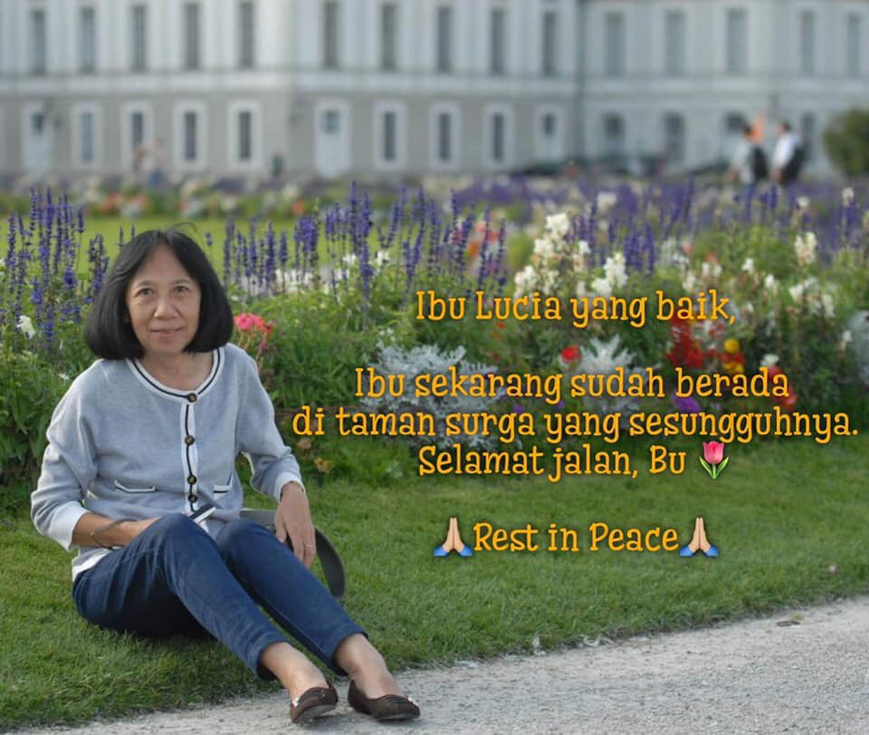 Perseviam's tweet photo. Kembali kita berduka atas berpulangnya anggota keluarga Kanisius, Ibu Lucia Inawati. 

Requiem aeternam dona ei Domine, et lux perpetua luceat ei. https://t.co/hF1k3ujEDi