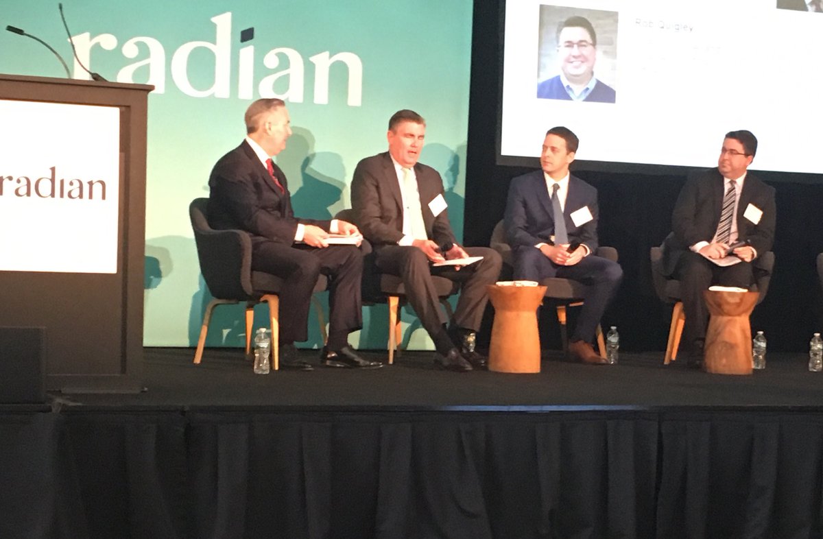 emilysriley's tweet photo. Radian’s Finance leadership team takes the stage to talk investment portfolio, Economic Value and statutory surplus. #RadianID2019 https://t.co/WyawZS0R1H