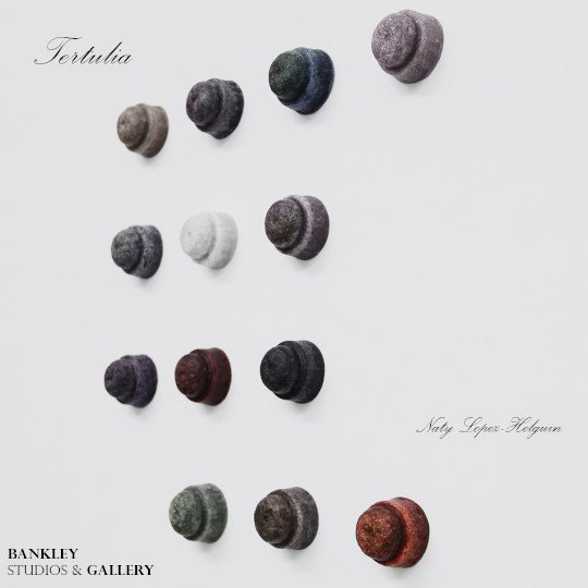 bankleygallery's tweet image. TERTULIA – solo exhibition by Naty Lopez-Holguin 
(winner of the Bankley Open Call 2018) 

Private View: Friday 10th May, 7-9pm

A Spanish-born artist based in Portsmouth, whose practice focuses on material transformation.

more info: bit.ly/2VWJAO9