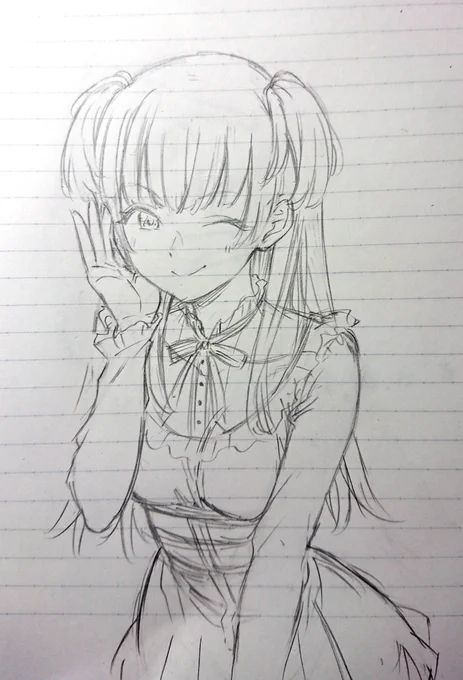 冬優子落書き。 