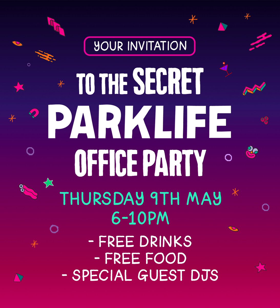 Sacha Lord (@sacha_lord) on Twitter photo RT....I’m going to pick 5 winners. You can bring a plus one. This Thursday, we turn the offices into a nightclub, to sample all the new <a href="/Parklifefest/">Parklife 🪩</a> cocktails. Free bar, free food, special guest DJs #Parklife19 #CocktailDay RT....I’m going to pick 5 winners. You can bring a plus one. This Thursday, we turn the offices into a nightclub, to sample all the new <a href="/Parklifefest/">Parklife 🪩</a> cocktails. Free bar, free food, special guest DJs #Parklife19 #CocktailDay