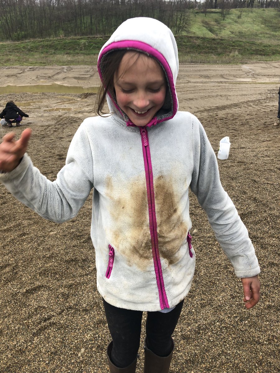 HuntleySTEAM's tweet photo. Can you tell we went to the gravel pit on a rainy day? #mud @A2STEAM https://t.co/uYup3aBK9h