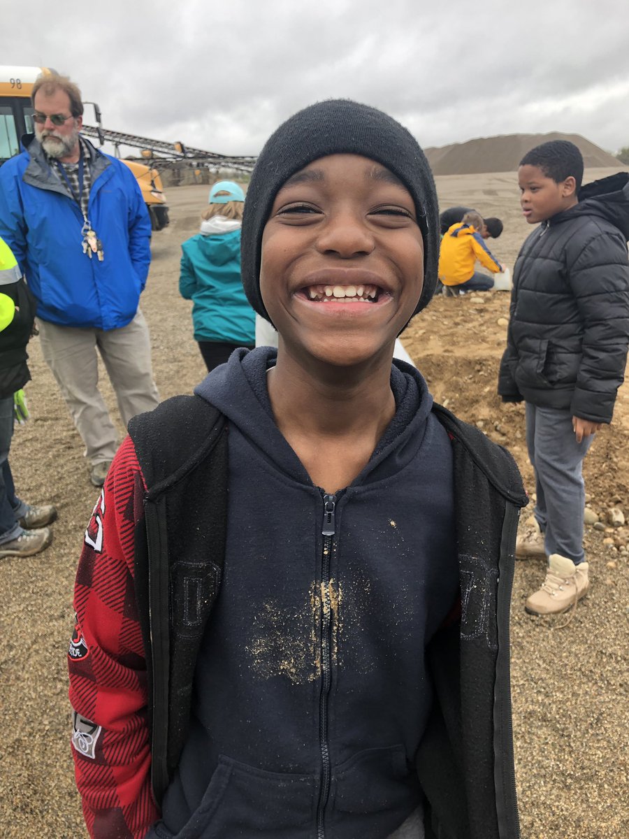 HuntleySTEAM's tweet photo. Can you tell we went to the gravel pit on a rainy day? #mud @A2STEAM https://t.co/uYup3aBK9h