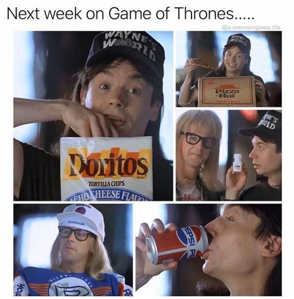HudsonStunts's tweet photo. Next week on @gameofthrones 😉 #gameofthronesmemes https://t.co/ycx7hRLR8y