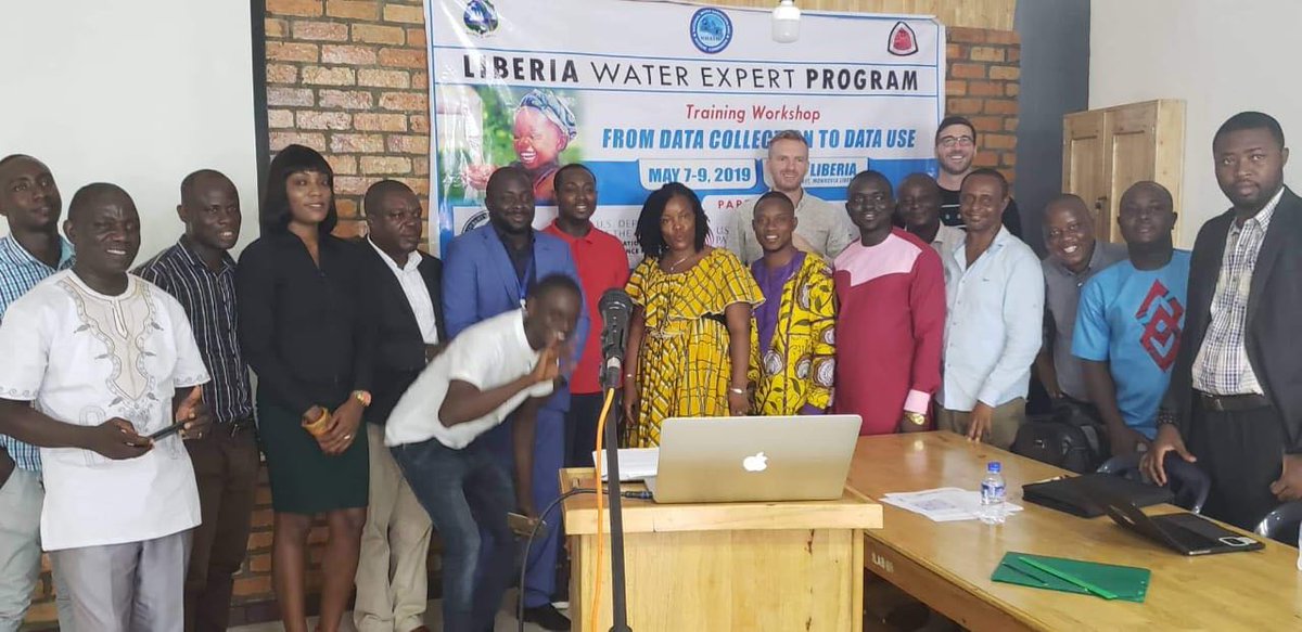 DataRobot's tweet photo. DataRobot and @akvo are working with Liberian leaders in Water, Sanitation, and Hygiene (WASH) for a 3-day workshop in Monrovia to improve the use of data. This project leverages new AI- and GIS-powered tools for improving access to water. #AIDriven #AIForGood https://t.co/szhI4dLlyi