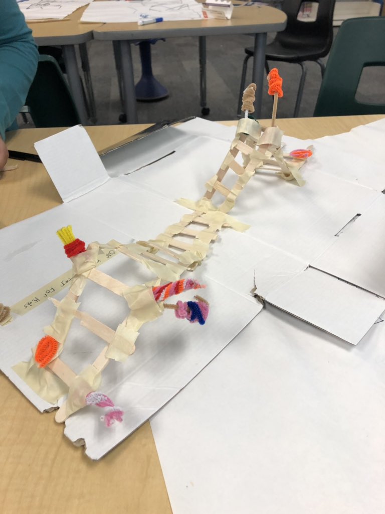 MlleTran's tweet photo. 3FA spending some time with @mshallslibrary working on a Design Thinking activity: design a roller coaster @BeningsThr3es @WalnutGrovePS https://t.co/5T5D4UDqLs