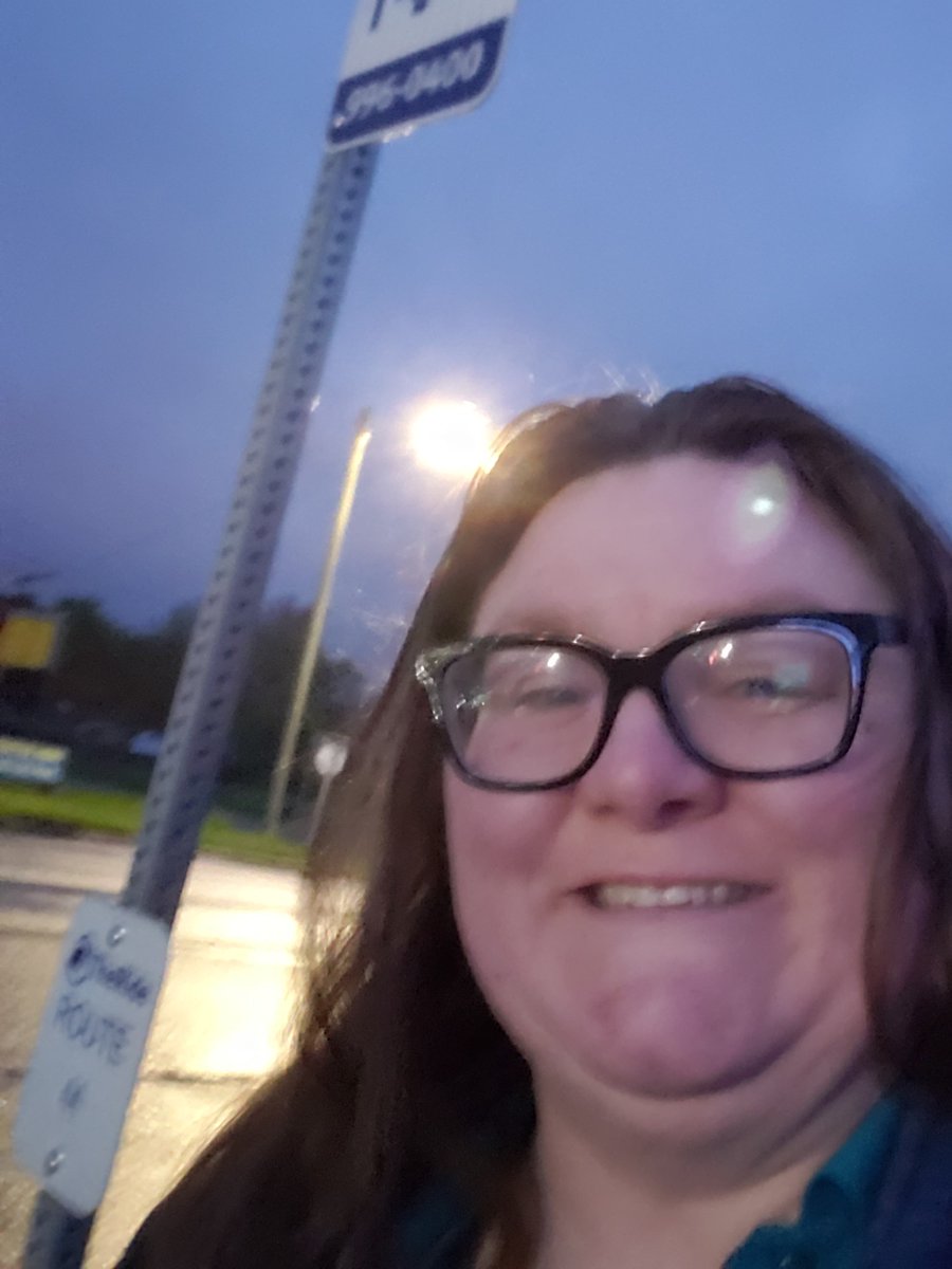 getdowntown's tweet photo. Sage was singing in the rain while waiting for her ride this morning. #thebusisus #commuteandwin https://t.co/CqkyKEsIlj