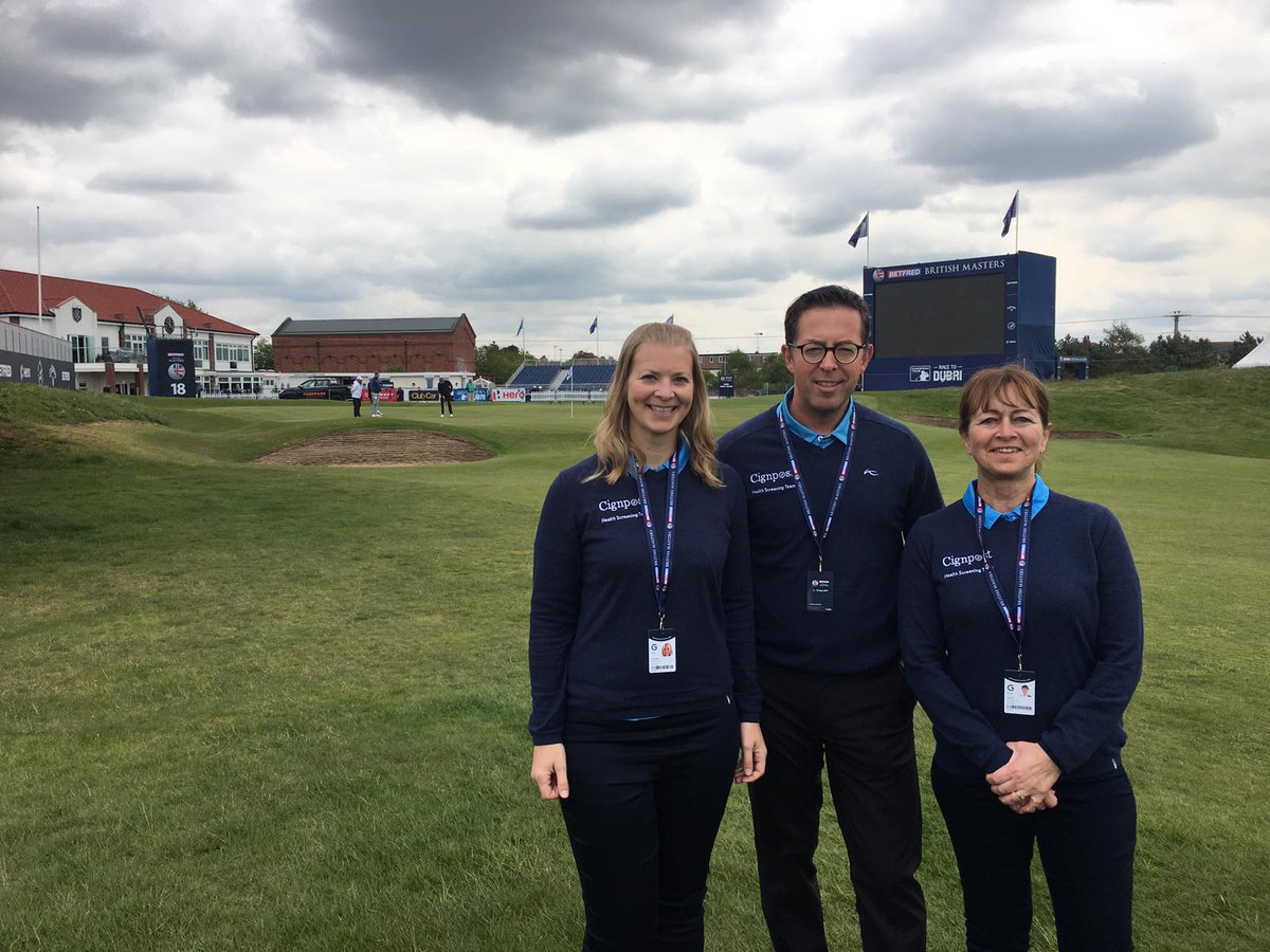 We're at the #BritishMasters this week with our Health Screening Team, who will be on hand to measure players' blood pressure and BMI, as well as cholesterol and blood sugar levels. Through this, we can then offer recommendations and guidance to make sure they stay on top form!
