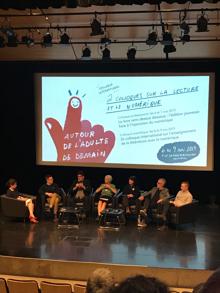 OuimetJ's tweet photo. «Les jeunes ont des pratiques de «littérature» dans un sens très éloigné de ce que nous connaissons. Ils ont des pratiques développées (fanfiction) et très engagées (jeux vidéo) : c'est la conception de ce qui est littéraire qui est à redéfinir.» @profboutin #BAnQ #eduqc #pednum https://t.co/vvoDz2p56f