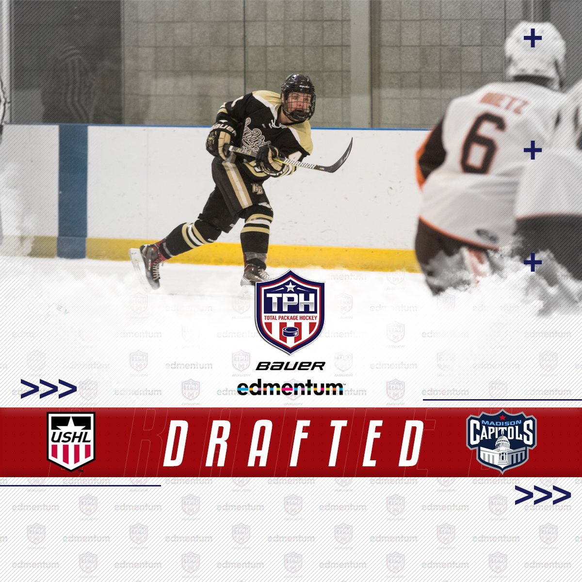 TPHDetroit's tweet photo. Congrats to #TPHCoE alum @PenningtonDavis on being selected by @MadCapsHockey in today's @USHL Phase 2 Draft! #USHLDraft
#TPHTrained https://t.co/tuwPvUjcTl