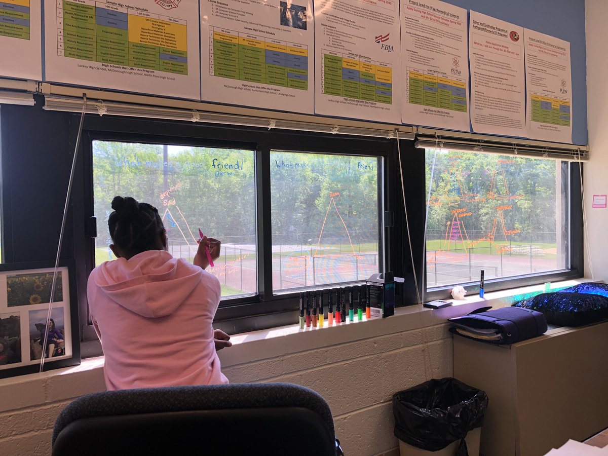 A little CBT window work this morning to work #MentalHealthAwarenessMonth #personalgrowth #congnitivebehavioraltherapy