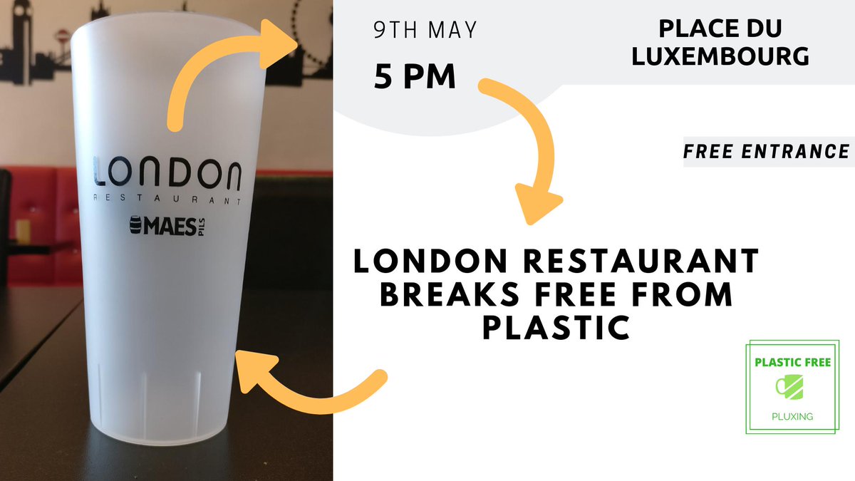 📍London goes plastic free! After a successful implementation of the 1st deposit-return system, Cafe London decided to move towards a more #circular business model ♻️ show your support and join us this Thursday 🌱@AlkenMaesCorp #PluxCup #ReadyToChange