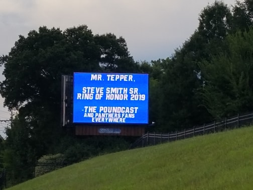 PPoundcast's tweet photo. Sometimes Dreams Do Come True (pic from 2018) @panthers @SteveSmithFDN @wfnz @roaringriot https://t.co/s04q8DKln7