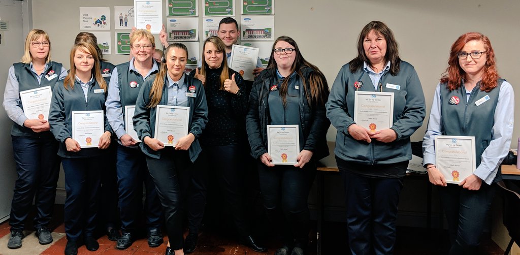 Another 10 colleagues signed off on our excellence course today. Fantastic team that have learned a lot, and are ready to support changes in their stores 👍👍 <a href="/jodibogi/">Matt Arrigonie</a> <a href="/EmmaOversby/">Emma oversby</a> <a href="/webblegs78/">Liz Webb</a>