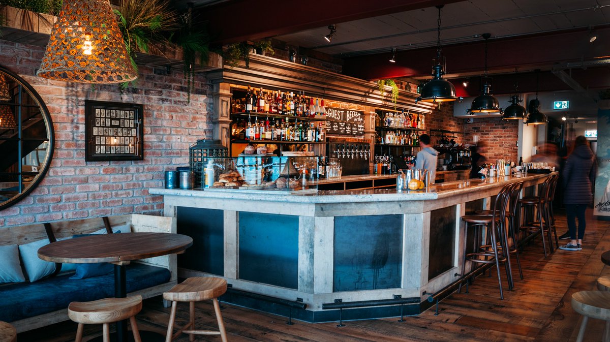 HubboxSW's tweet photo. The jaw dropping interiors of the new @HubStives courtesy Amy Boon Simple Simon Design and @meordesign Design w/ original art by Cornish artists Sam Bassett, Joe Greenaway &amp; Mark Foreman.
#HubOnTheWater #HubStives #Interiors #Design #CornishArt #Cornwall https://t.co/NAf5o9x5zr