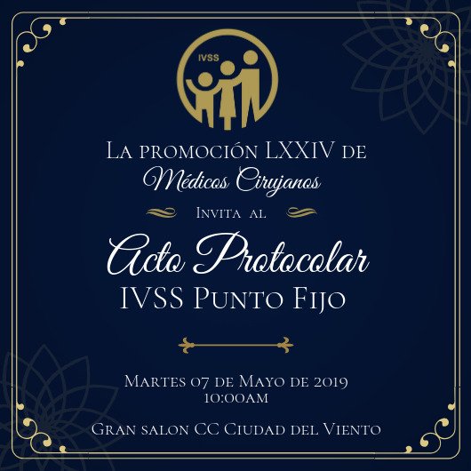 HDRCS2's tweet photo. Promoción LXXIV  de Médicos Cirujanos egresados de la Universidad Experimental Francisco de Miranda IVSS Hospital Dr Rafael Calles Sierra, Hospital Jesús García Coello, Hospital Cardon https://t.co/vK5XC22Wve