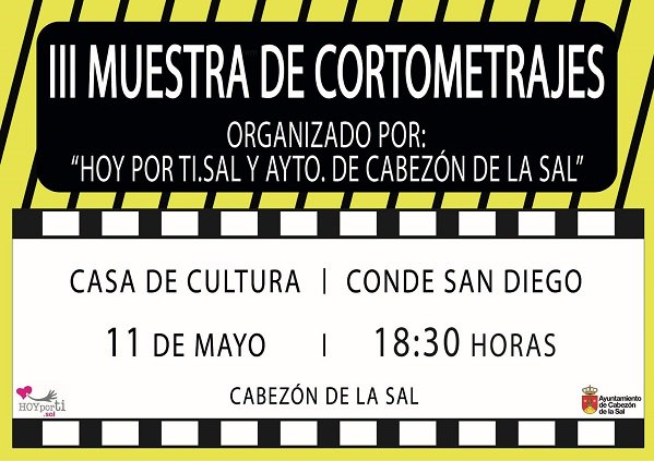 cinenterate's tweet photo. Muestra Hoy por ti.Sal @aytocabezon 
listado de finalistas y gala de #cine
proyección #cortometraje + entrega #palmarés
https://t.co/1SzNxrb0KR https://t.co/Y5273P0Inb