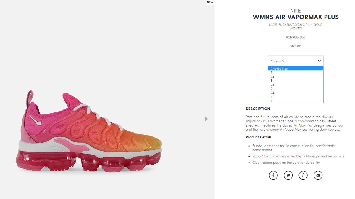 nike air vapormax plus laser fuchsia psychic pink