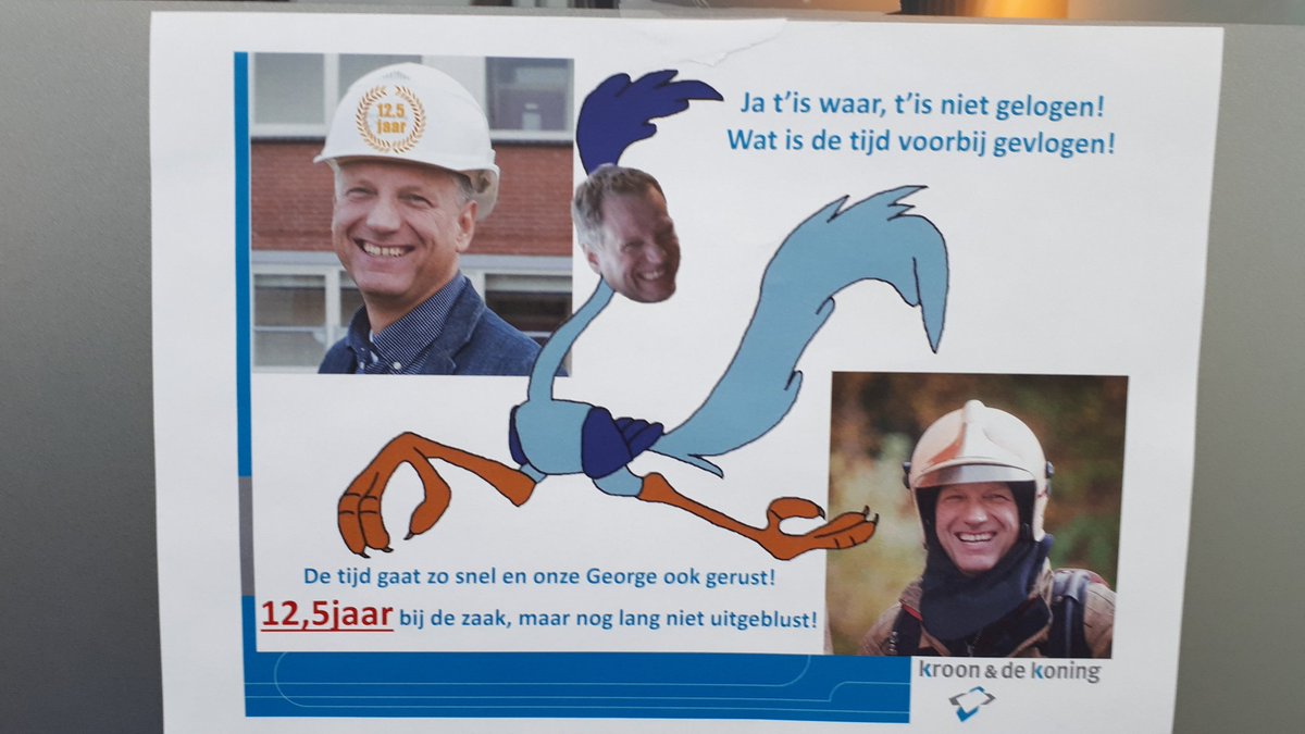 12,5 jaar in dienst #kroonendekoning door collega's verrast