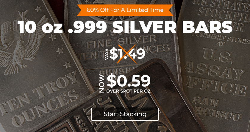 findcoinonline's tweet photo. 10 oz .999 Silver Bars ON SALE at @ProvidentMetals - $0.59 Over Spot!
https://t.co/7zAgqfKsbD
#silverbar #silverstacking #silverbullion #cheapsilver #silverstacker #FindCoinOnline #silverbug https://t.co/eWvRbUOa3T