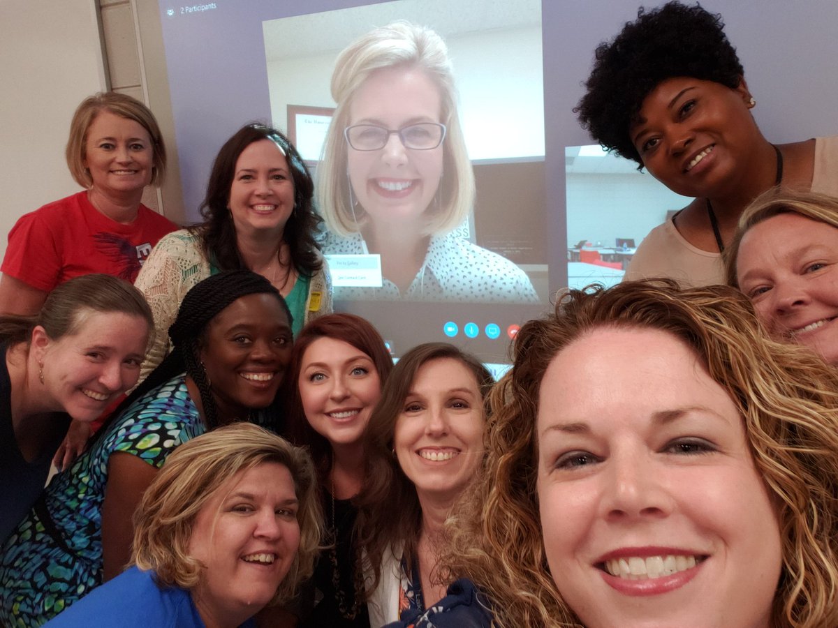 BeckyNipper's tweet image. Super shout-outs to @hollyfrilot and @gabolhuis for dropping in via @Skype @PutnamMiddle during our @glma Region 9 meeting this morning! We gained so many ideas on Libraries, Literacy, and Leadership and are ready to plan this summer! #leadingfromthemiddle