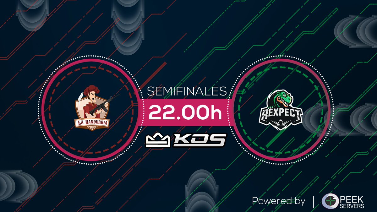 [#ANUNCIO] Hoy 7 de Mayo tenemos #PLAYOFFS de la <a href="/KOSLEAGUE/">👑KOS League</a>  1ª #SEMIFINAL

⚔️ @LaBandurriaa 🆚 @ReXpect_eSports 
📺twitch.tv/kosleaguetv  y twitch.tv/jotitatv  
🎤Casteo: <a href="/JotitaTv/">Jotita</a> 
🗾 #BestOf3
⏰22:00