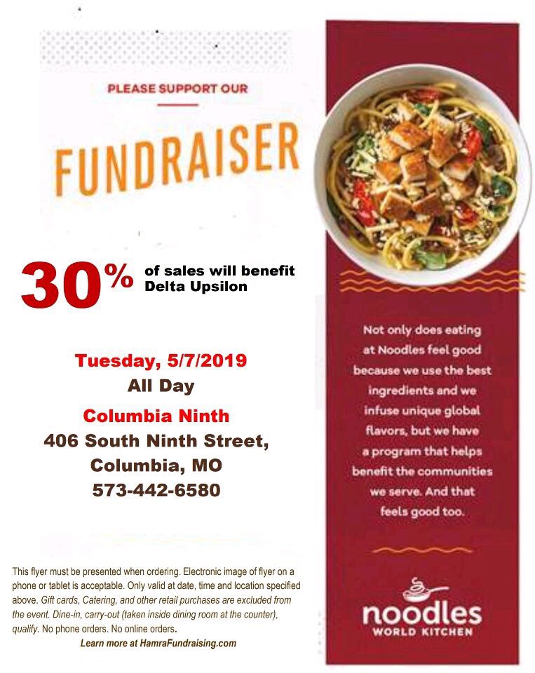 Come out to <a href="/noodlescompany/">Noodles & Company</a> today and help support our Global Service Initiative in Jamaica! #DU #GSI