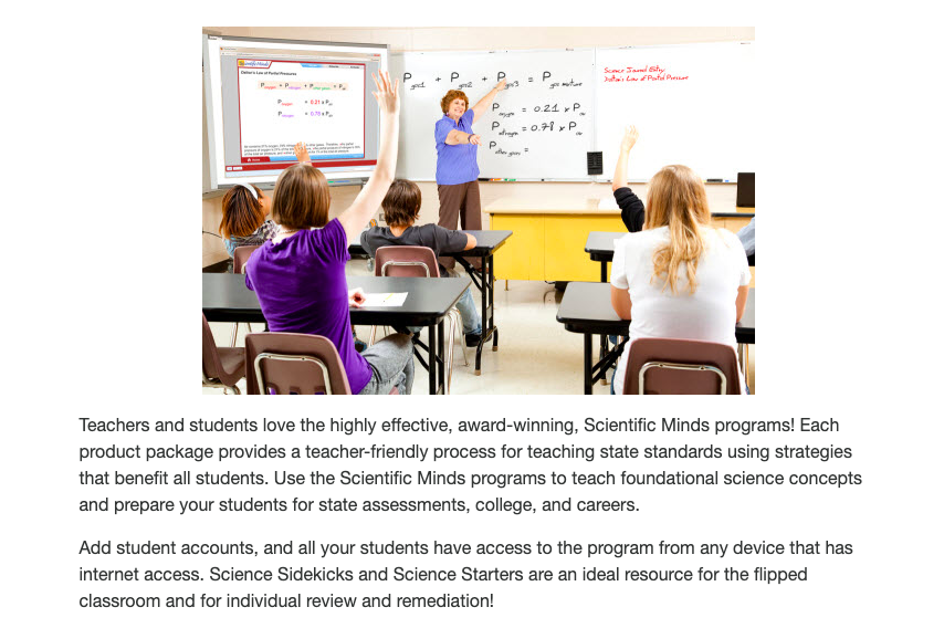 Check out <a href="/SciMi_LLC/">Scientific Minds</a>! Their Science Starters programs support scientific literacy, vocabulary acquisition, test preparedness, and college readiness! bit.ly/ScientificMind… #edchat #teacherlife #teaching #scienceedu #whatisschool #engagechat #science #crowdfunding #fundraising