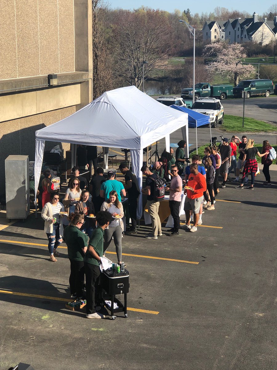 sunyoswego's tweet photo. Yesterday, University Police hosted 650 students, faculty and staff for their first-ever cookout and open house. At the suggestion of Alpha Phi Alpha fraternity, University Police happily hosted this friendly event to interact with students. https://t.co/lt3qjRu20M