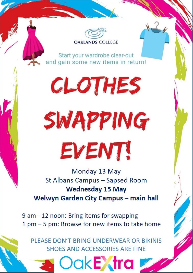 OakExtra's tweet image. Have a clear out for the first Oaklands Clothes Swap Events next week!  Let's do our bit for the environment: 

independent.co.uk/life-style/fas…