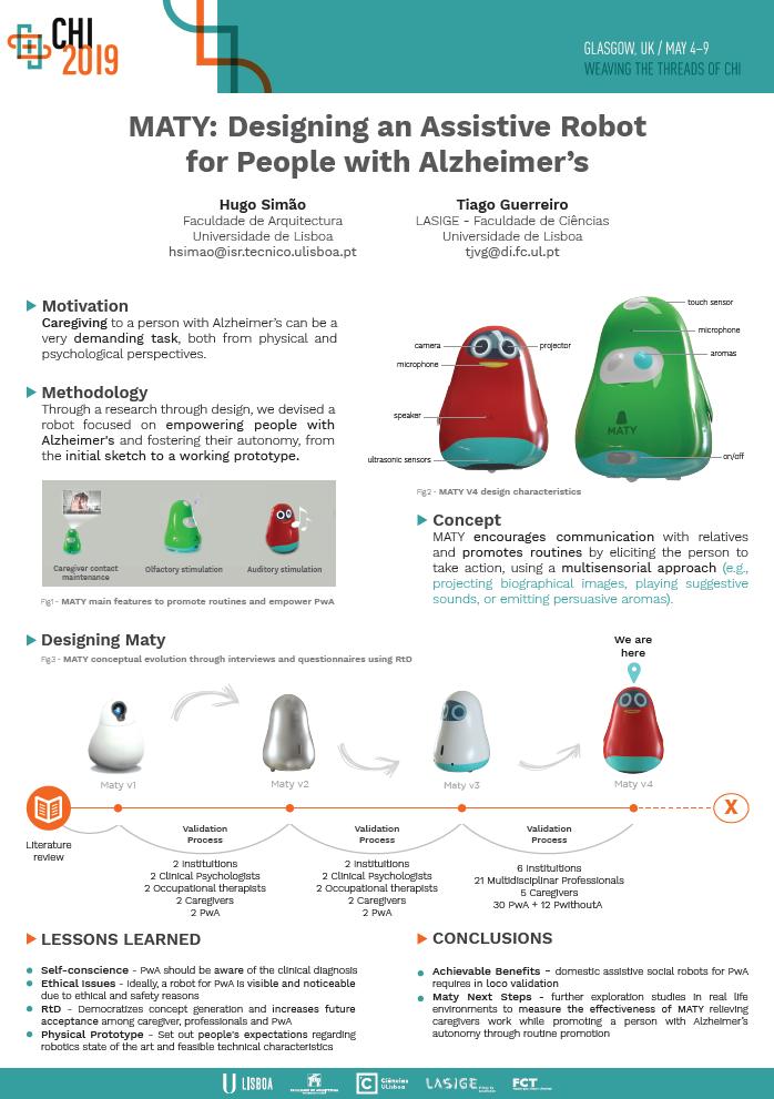 tjvguerreiro's tweet photo. If you were not able to check our poster on Assistive robots here it is. Would be happy to receive comments and questions digitally. #chi2019 #hri #techandpeople #lasige #ulisboa https://t.co/roWqGO7sDc