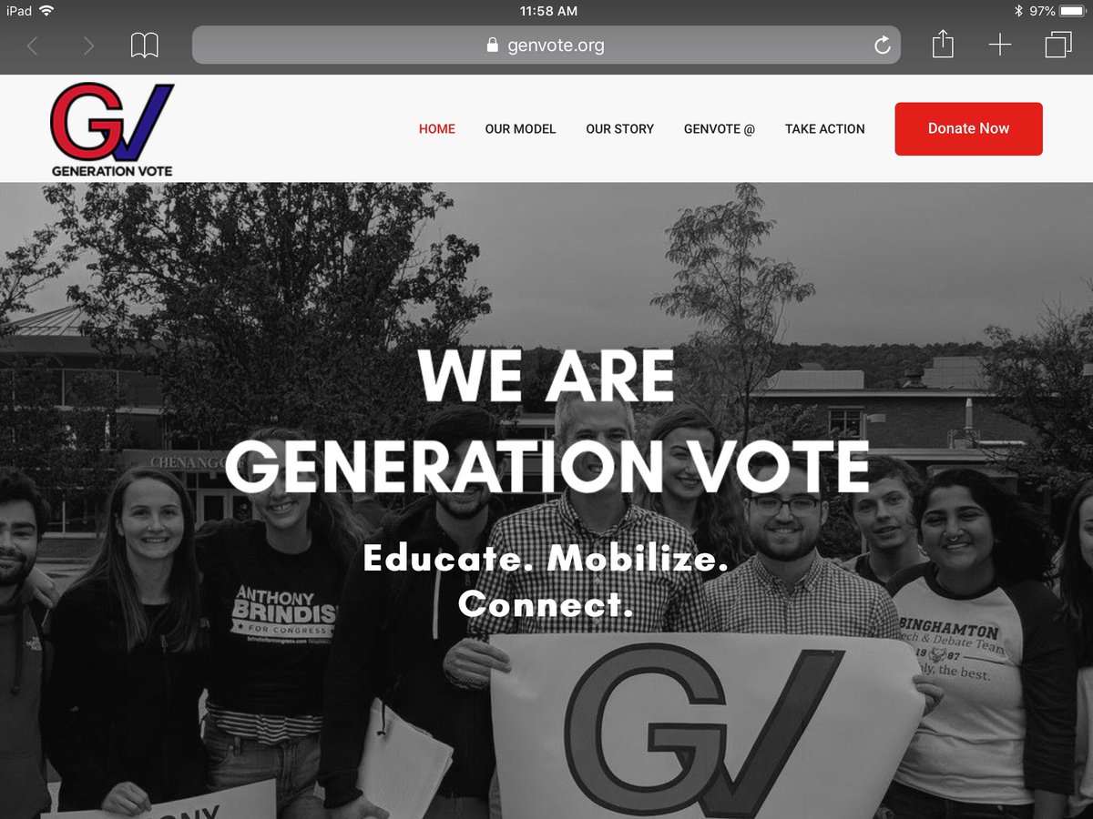 GenVoteUS's tweet photo. Our new website is now live! Learn more about the GenVote Model of Engagement, our training programs, and how to get involved at https://t.co/akq3I9nvyd today! https://t.co/G79q6YEDf8